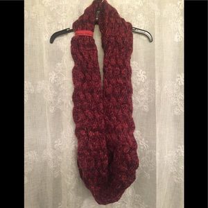 Brand new infinity scarf. Red and black.